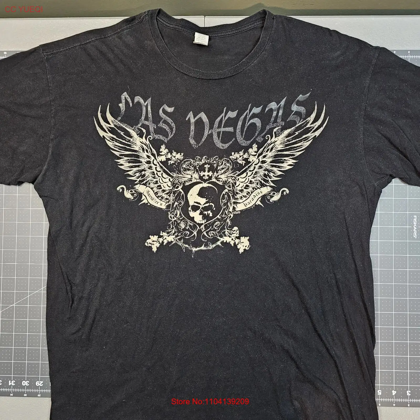 Vintage Fashion Las Vegas - เสื้อยืดลาสเวกัส XXL Gamblers Paradise Y2K Skulls