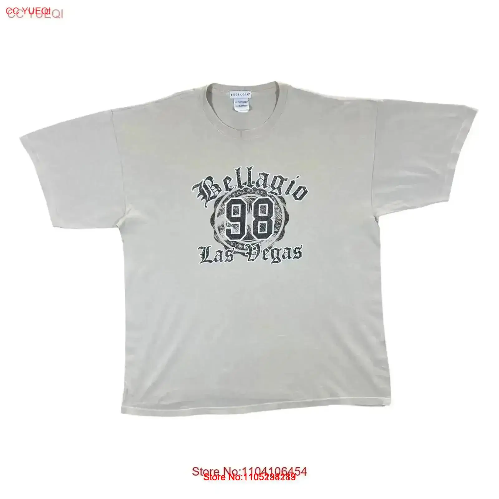 Vintage Fashion Las Vegas - เสื้อยืดลายกราฟิก BELLAGIO LAS VEGAS ของที่ระลึกยุคแรกของศตวรรษ 00