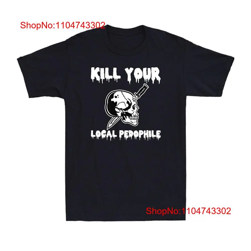 Vintage Fashion Quotes Short - ฆ่า Pedophile ท้องถิ่นของคุณตลกพูดตลก Vintage Men's T