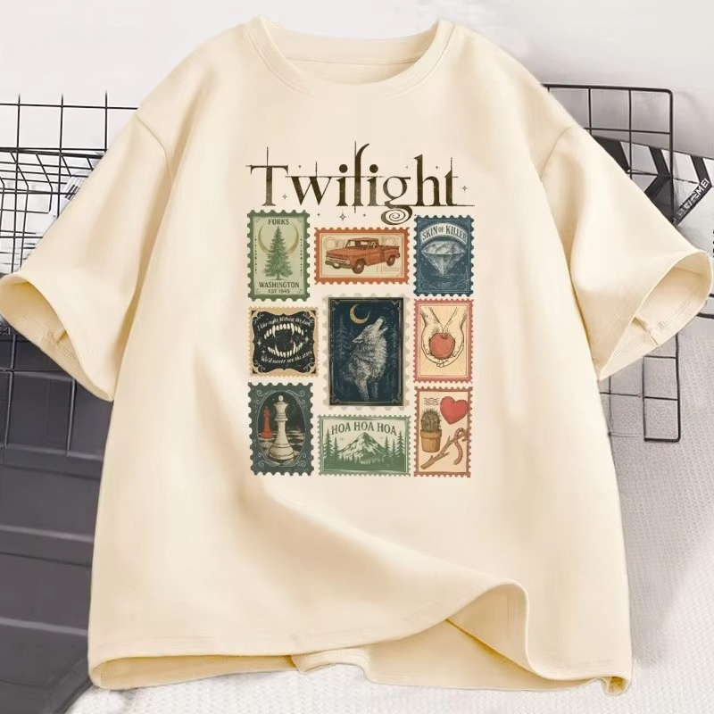 Vintage Fashion Books - วินเทจทไวไลท์ฟอร์คส์เสื้อยืดคนรักหนังสือผ้าฝ้ายผู้ชายผู้หญิงเสื้อยืดเสื้อผ้าสำหรับทุกเพศฤดูร้อนความงามคุณภาพสูงเสื้อยืดเสื้อท็อปส์