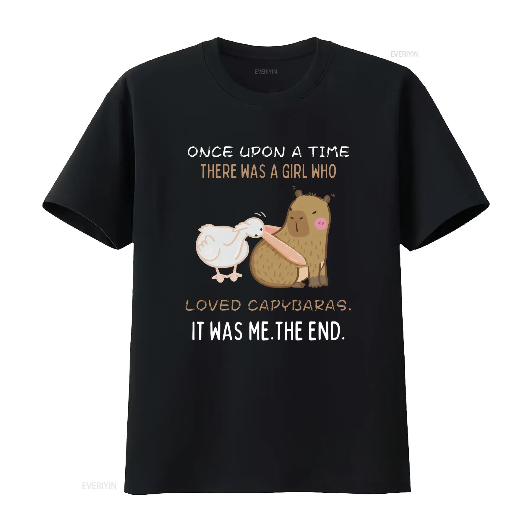 Quirky Vintage Fashion - เสื้อยืดผู้หญิงลายคาปิบาร่า ตลกขบขัน ดีไซน์แปลกใหม่ ของขวัญสำหรับเพื่อน เสื้อผ้าแฟชั่นวินเทจสไตล์ดีไซเนอร์