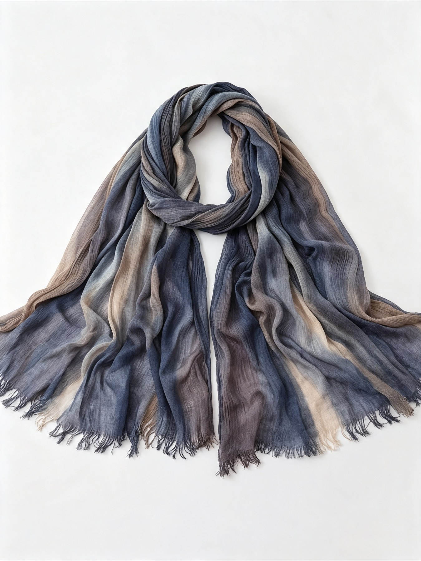 ผ้าคลุมฮิญาบลายทางไล่เฉดสีสไตล - Vintage Fashion Hijab บทวิจารณ์และราคา