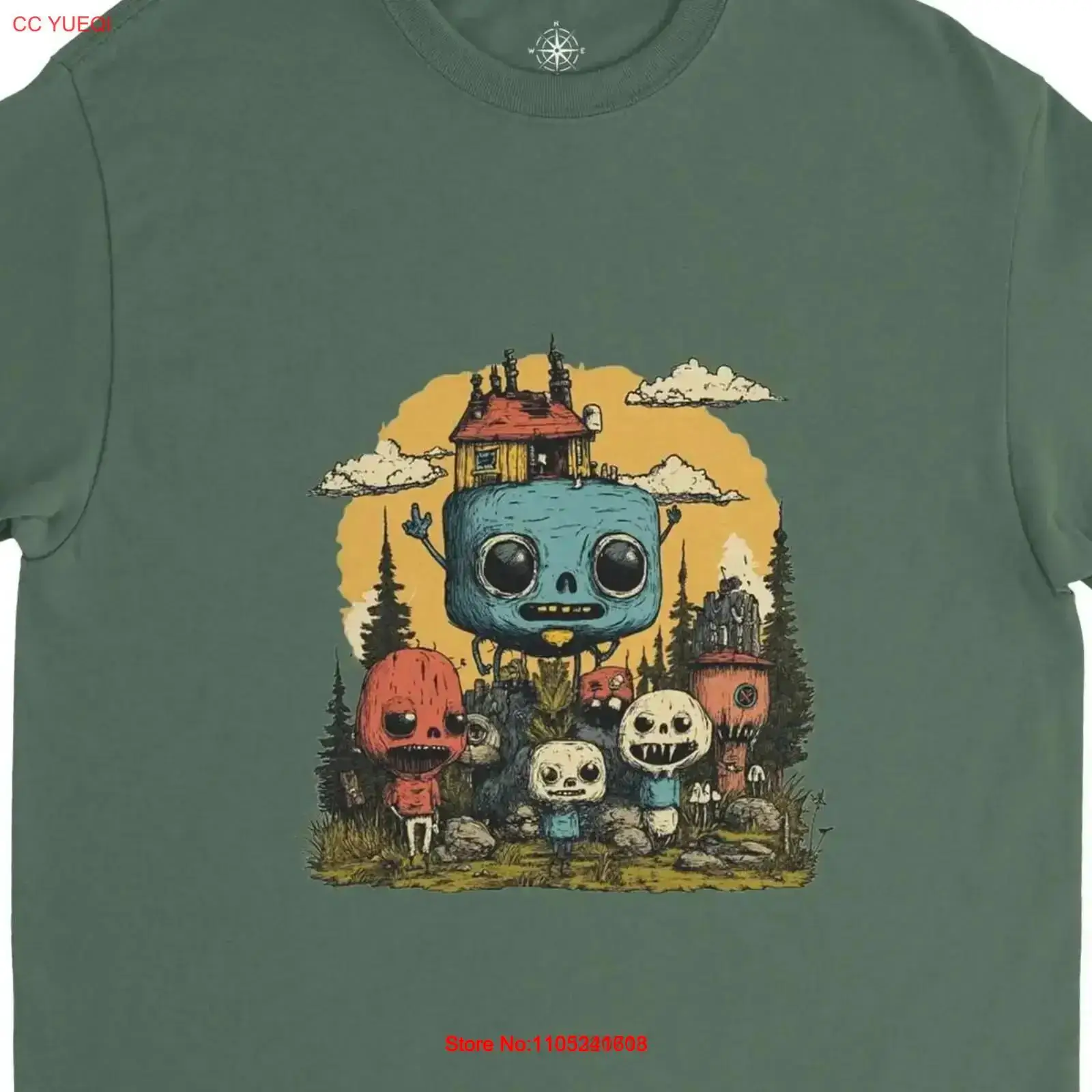 เสื้อยืด Quirky Village People - Quirky Vintage Fashion บทวิจารณ์และราคา