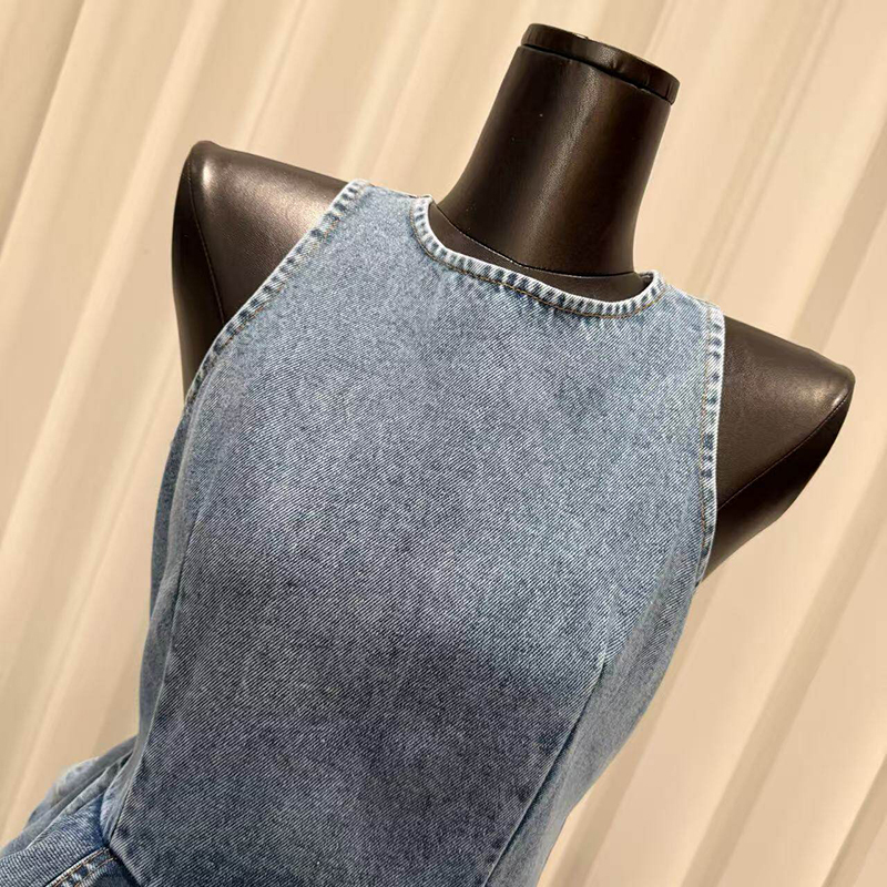 ชุดเซ็ตสองชิ้น KBQ สีน้ำเงินแบ - Vintage Fashion Style Female บทวิจารณ์และราคา