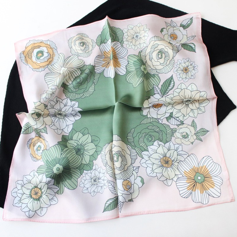 ผ้าพันคอไหมมัลเบอร์รี่แท้ 100% - Vintage Fashion Hijab บทวิจารณ์และราคา