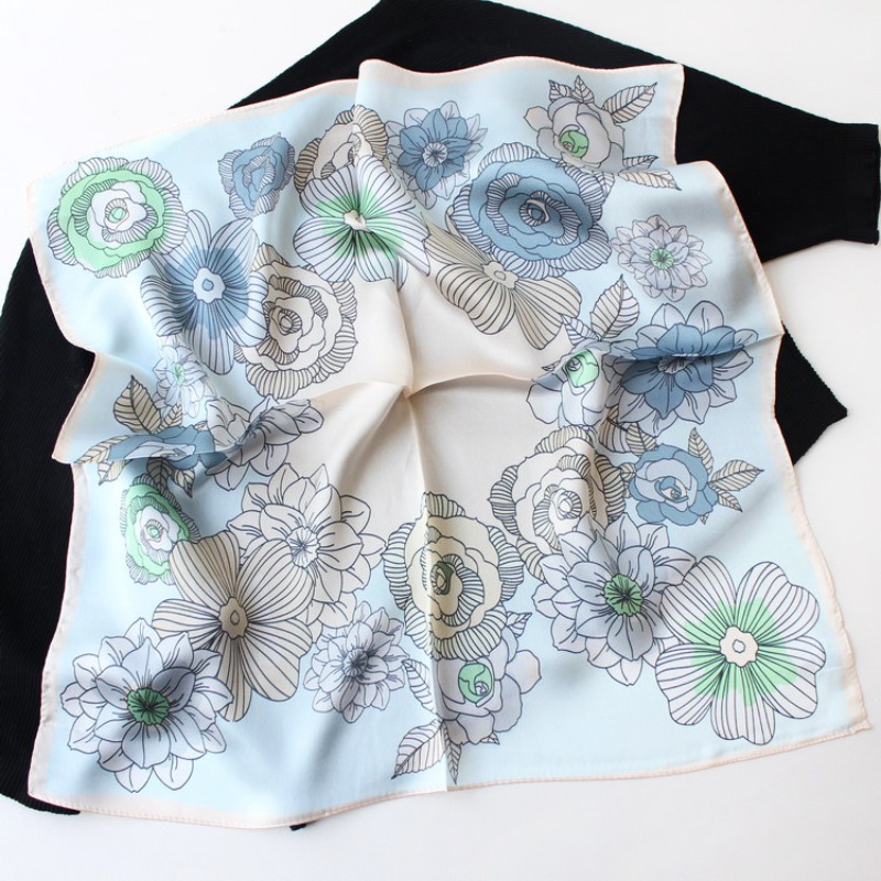 ผ้าพันคอไหมมัลเบอร์รี่แท้ 100% - Vintage Fashion Hijab บทวิจารณ์และราคา