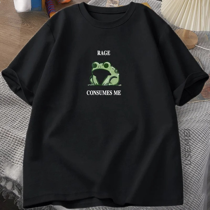 Rage Consumes Me Frog เสื้อยืด - Vintage Fashion T Shirts บทวิจารณ์และราคา
