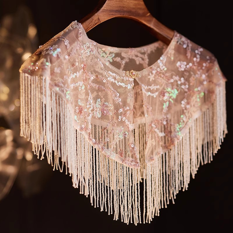ผ้าคลุมไหล่ผู้หญิงสไตล์จีนสำหร - Vintage Fashion Style Female บทวิจารณ์และราคา