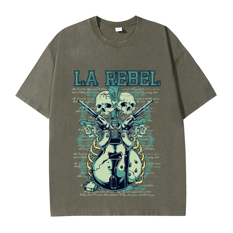 เสื้อยืดลายหัวกะโหลกแบบส่วนตัว - Vintage Fashion T Shirts บทวิจารณ์และราคา