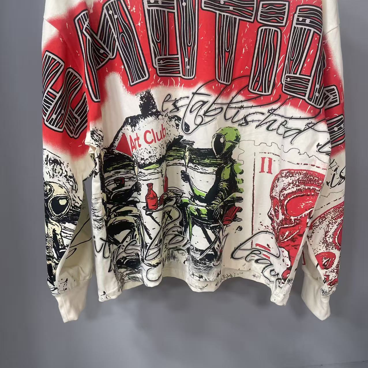 เสื้อยืดแขนยาวดีไซน์เนอร์คุณภา - Vintage Fashion T Shirts บทวิจารณ์และราคา
