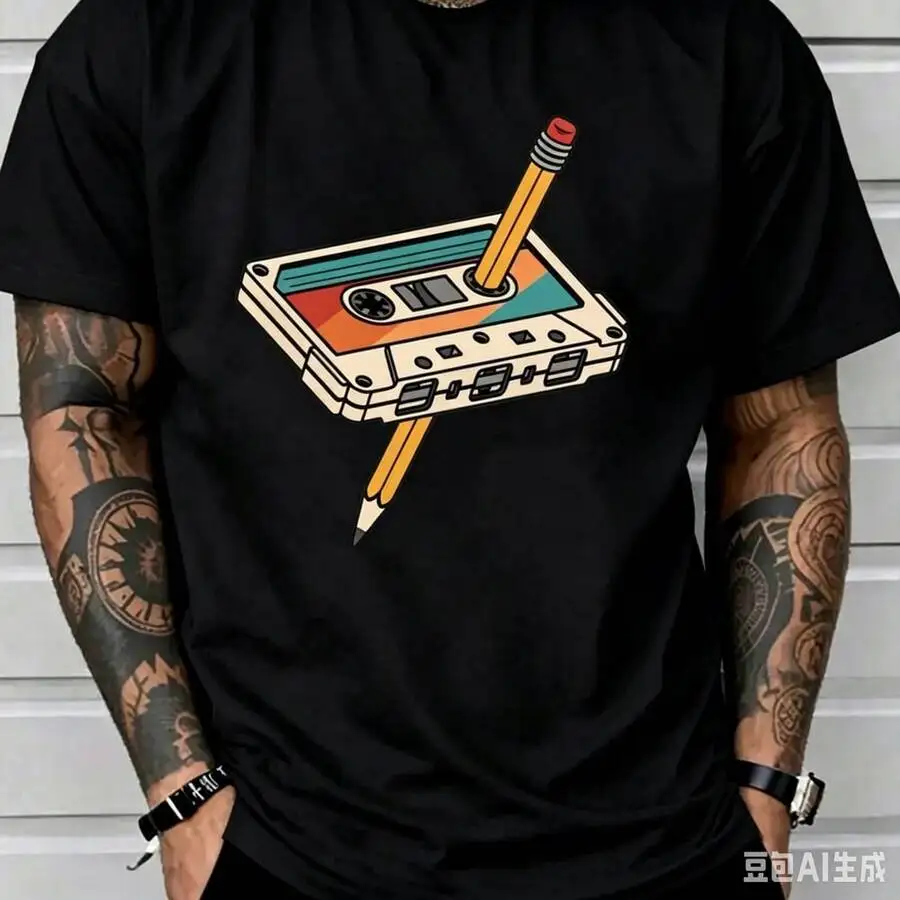 เสื้อยืดคอกลมแขนสั้น 100% ผ้าฝ - Vintage Fashion Retro Outfit บทวิจารณ์และราคา