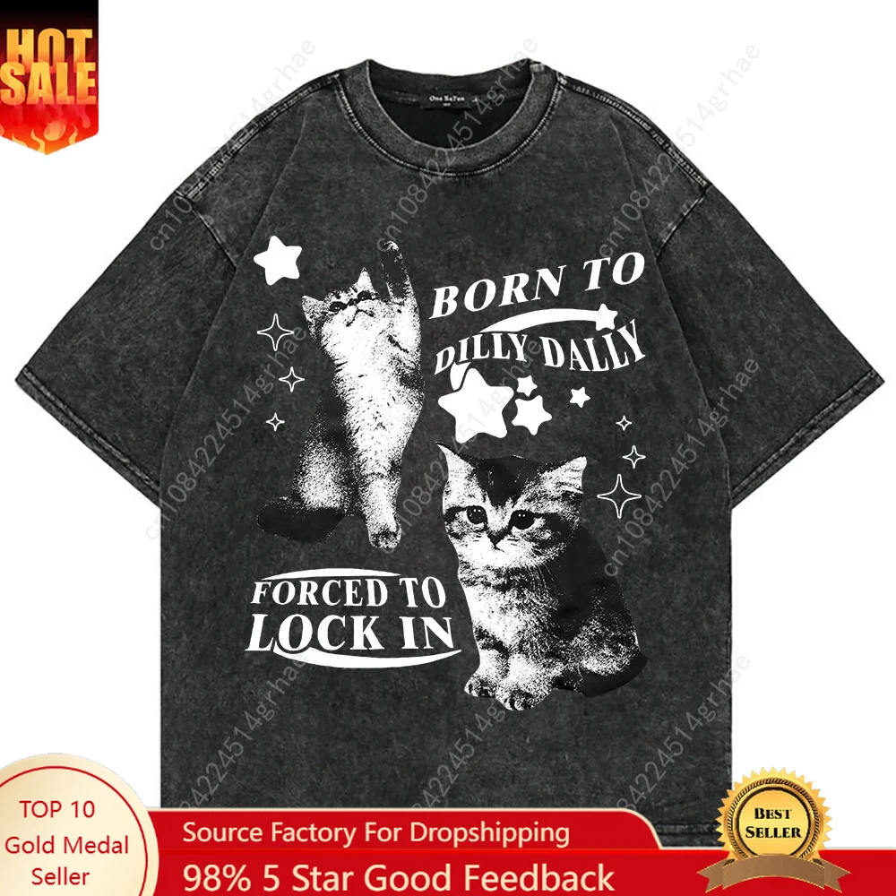 เสื้อยืดลายแมวตลกสไตล์วินเทจ Y - Vintage Fashion T Shirts บทวิจารณ์และราคา