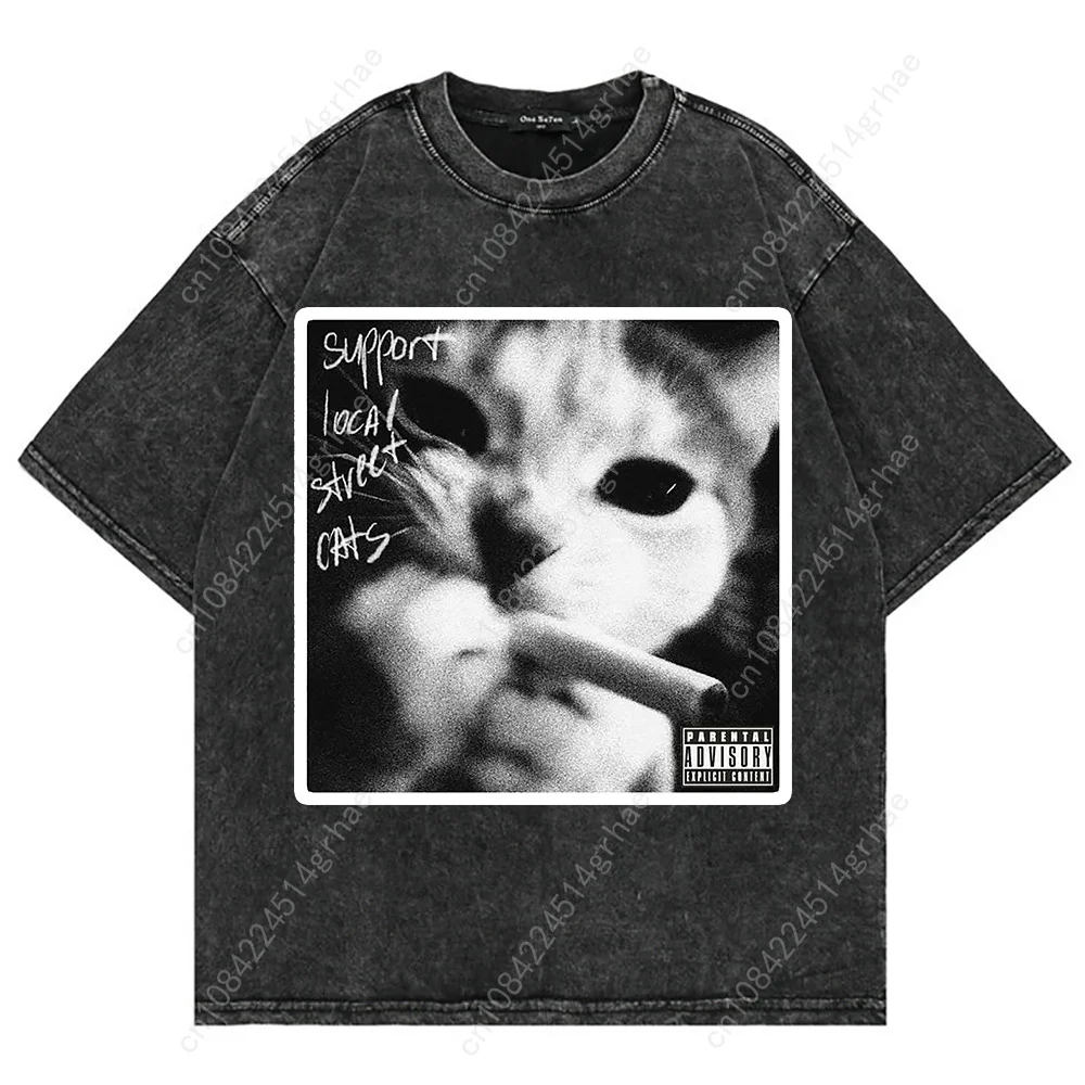 เสื้อยืดลายแมวตลกสไตล์วินเทจ Y - Vintage Fashion T Shirts บทวิจารณ์และราคา