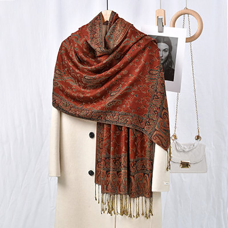ผ้าพันคอพิมพ์ลายโบฮีเมียนลายเม - Vintage Fashion Hijab บทวิจารณ์และราคา