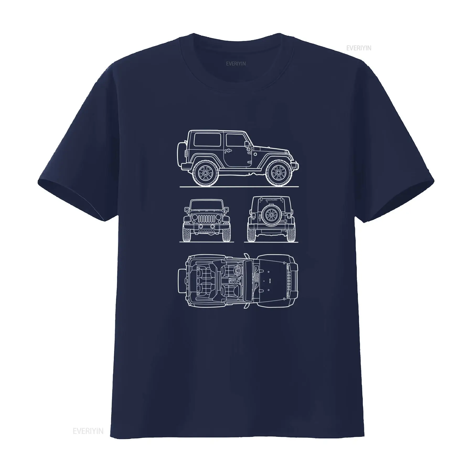 เสื้อยืดผู้ชาย Off Road SUV Ru - Vintage Fashion Drawings บทวิจารณ์และราคา