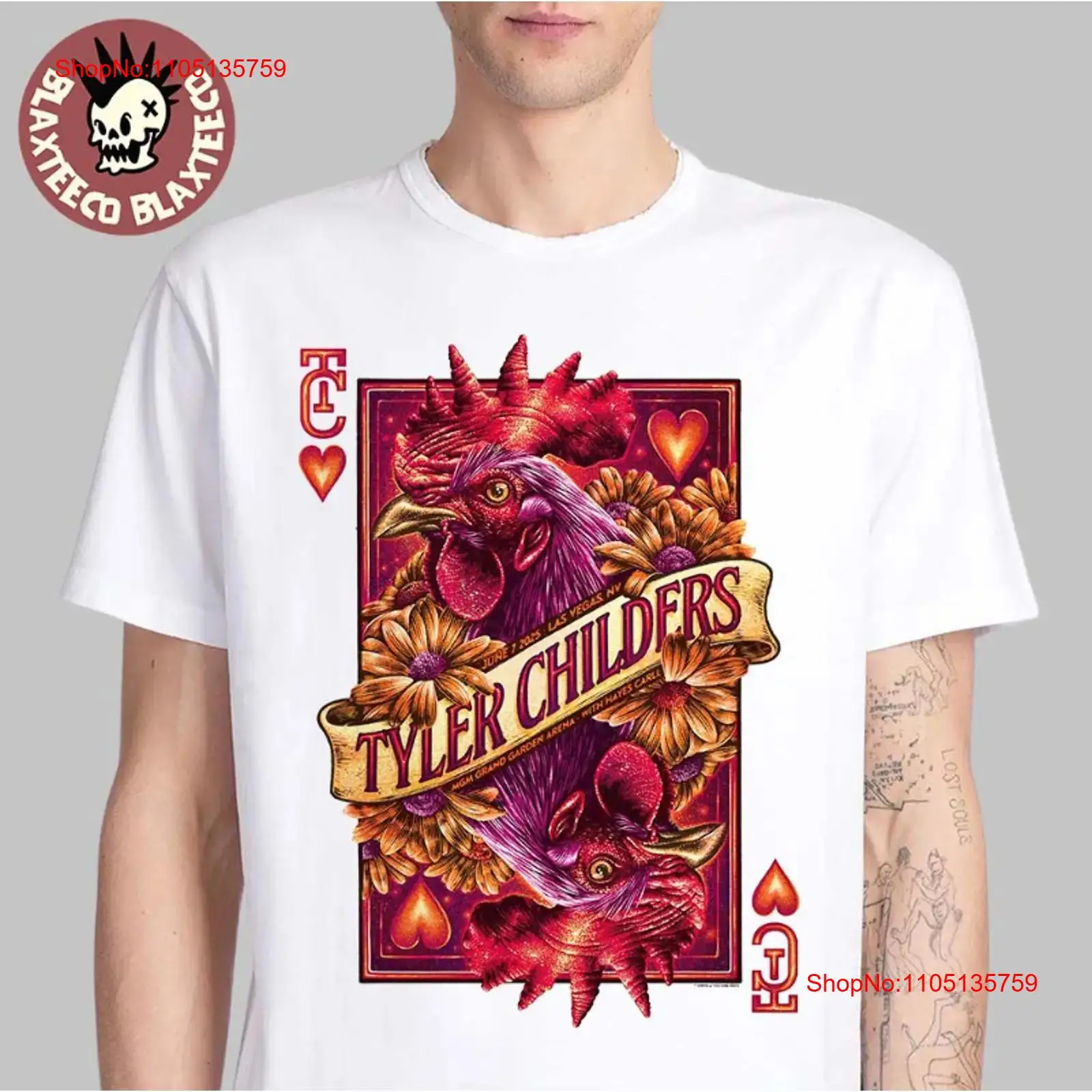 เสื้อยืด Tyler Childers คอนเสิ - Vintage Fashion Las Vegas บทวิจารณ์และราคา