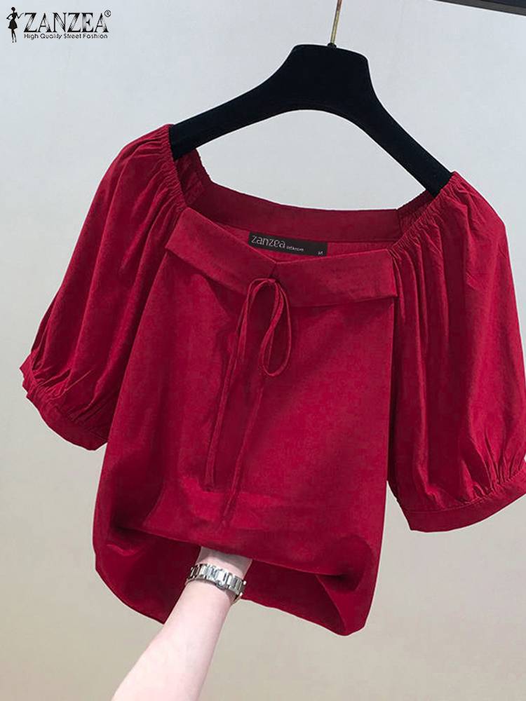 Zanzea เสื้อผู้หญิงสไตล์เกาหลี - Vintage Fashion Style Female บทวิจารณ์และราคา