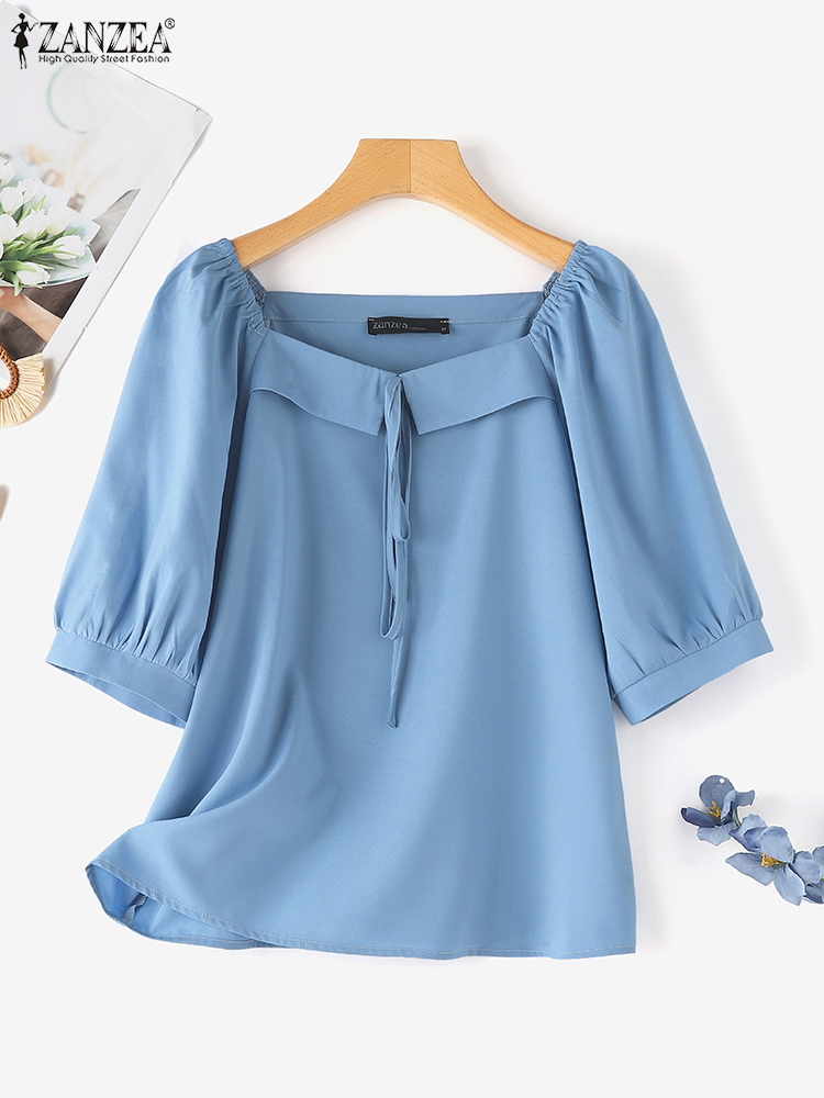 Zanzea เสื้อผู้หญิงสไตล์เกาหลี - Vintage Fashion Style Female บทวิจารณ์และราคา