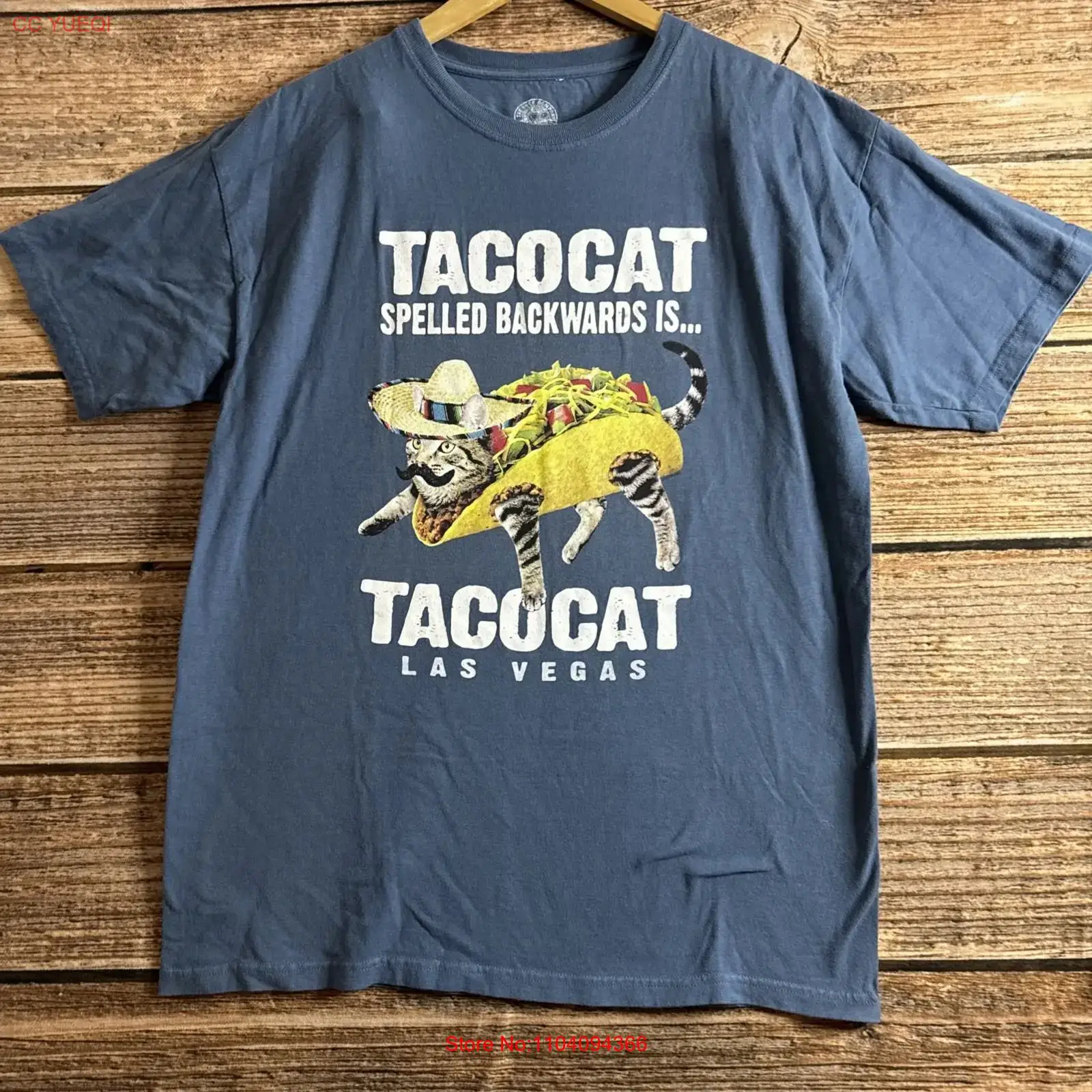 เสื้อยืด TacoCat Spelled Backw - Vintage Fashion Las Vegas บทวิจารณ์และราคา