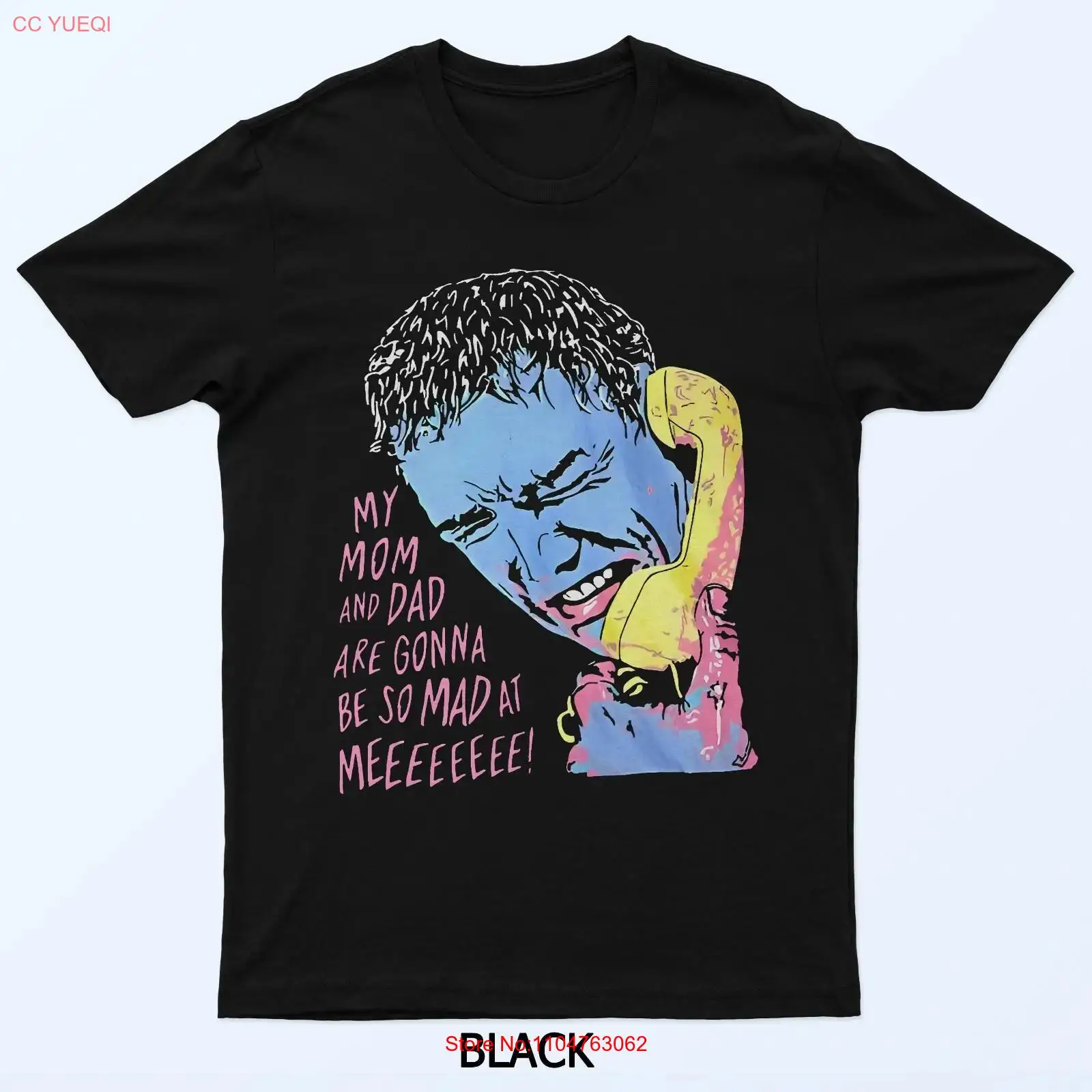 เสื้อยืดพิมพ์ลายคำพูดตลก 