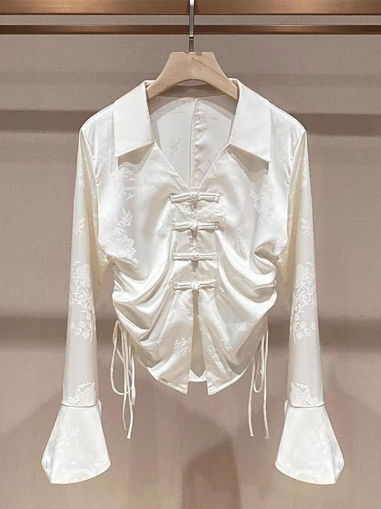 เสื้อเบลาส์วินเทจแฟชั่น แขนบาน - Vintage Fashion Drawings บทวิจารณ์และราคา