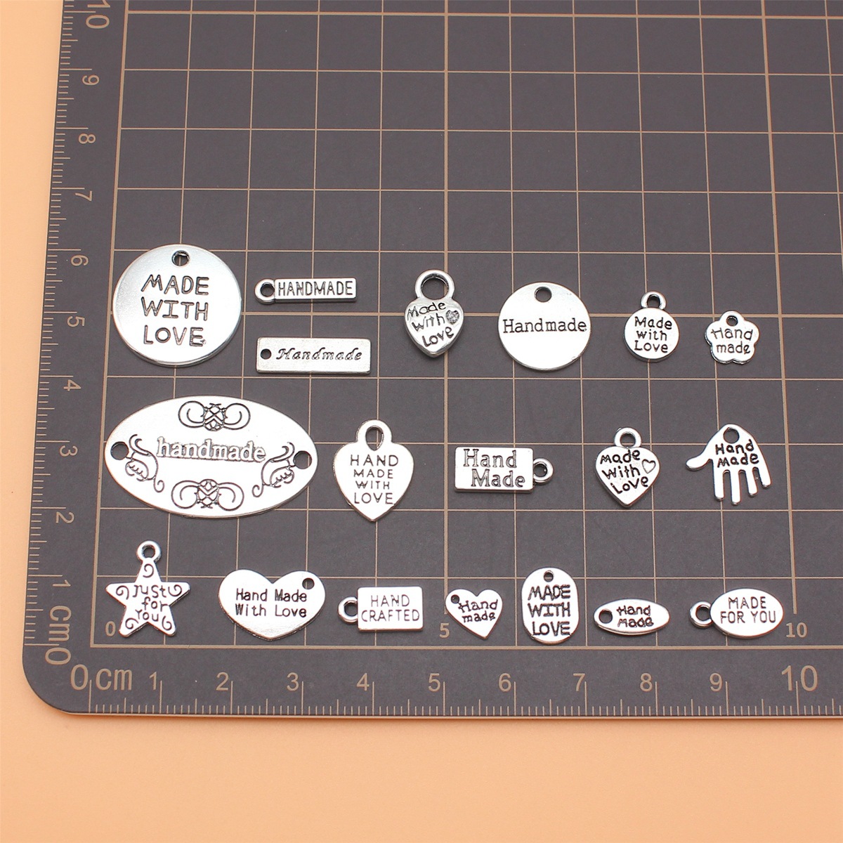 19ชิ้นสีเงินโบราณทำด้วยมือ, ทำ - Vintage Fashion Tags บทวิจารณ์และราคา