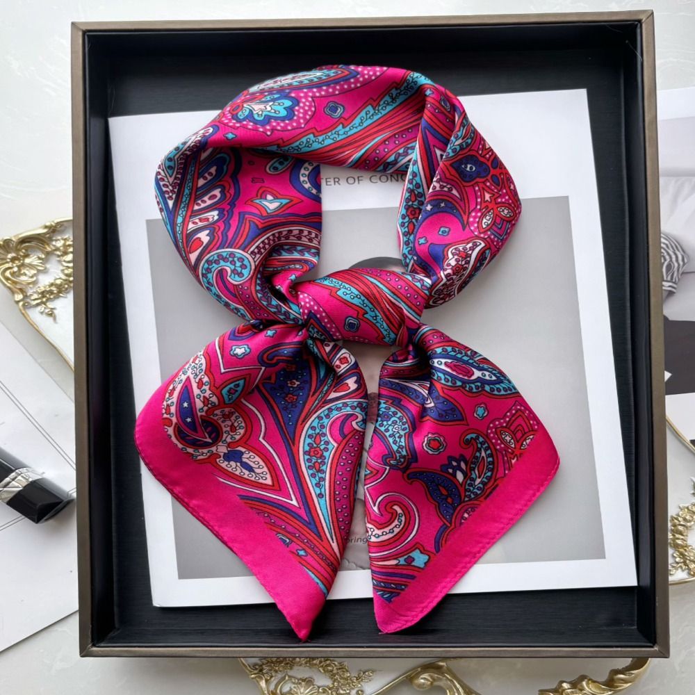 ผ้าพันคอไหมพิมพ์ลายหรูหราแบบให - Vintage Fashion Hijab บทวิจารณ์และราคา