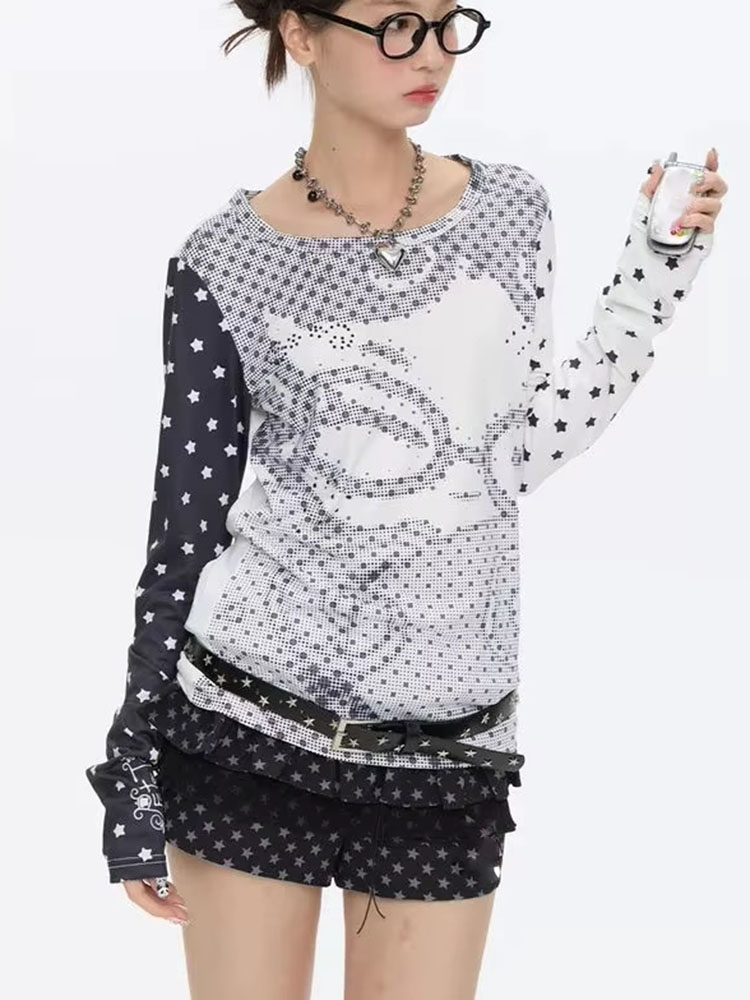 เสื้อยืดแขนยาวสไตล์ Y2k สำหรับ - Vintage Fashion T Shirts บทวิจารณ์และราคา