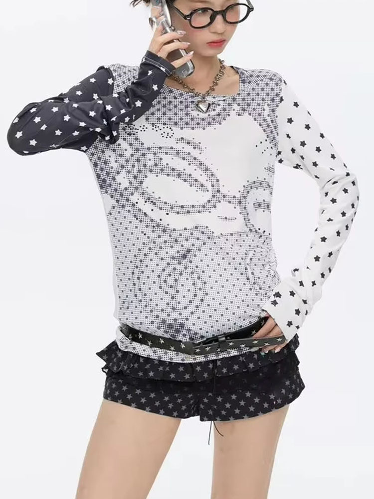 เสื้อยืดแขนยาวสไตล์ Y2k สำหรับ - Vintage Fashion T Shirts บทวิจารณ์และราคา