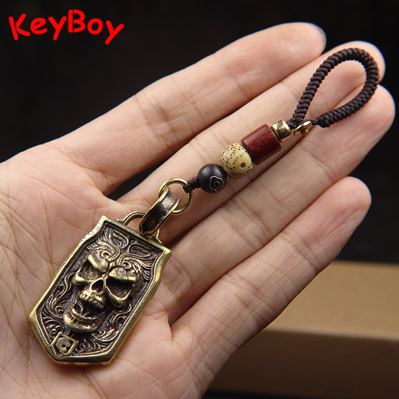 จี้ห้อยรูปหัวกะโหลกสไตล์วินเทจ - Vintage Fashion Tags บทวิจารณ์และราคา