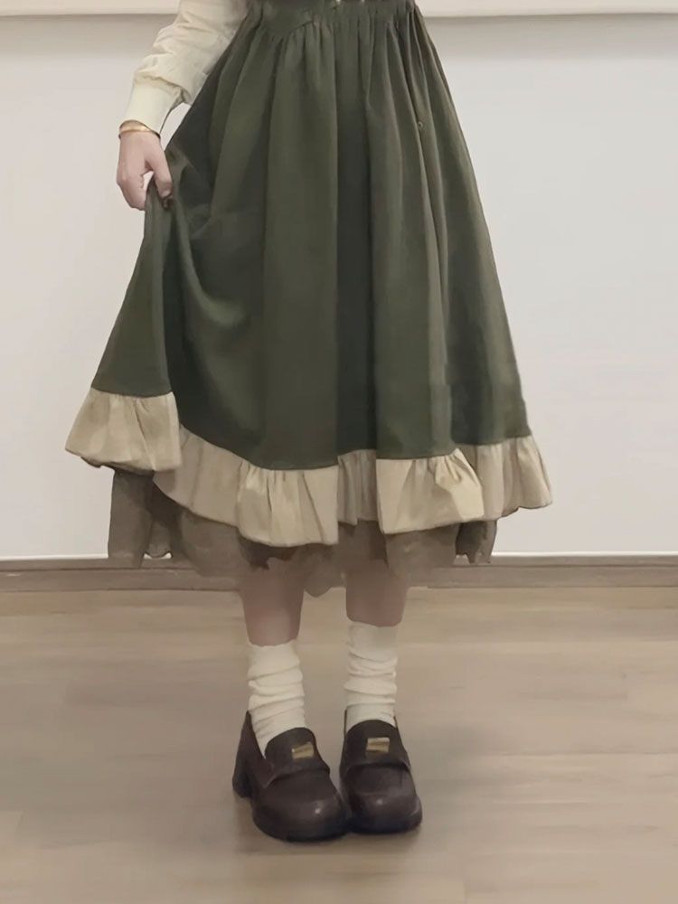 2025 ใหม่ญี่ปุ่นเกาหลี Kawaii  - Vintage Fashion Style Female บทวิจารณ์และราคา