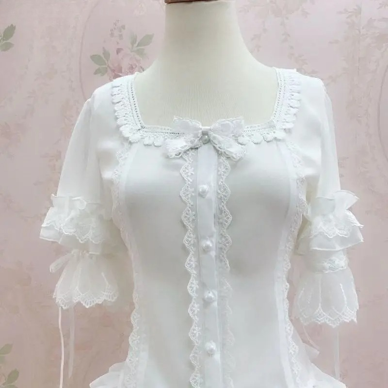 เสื้อสไตล์โลลิต้า Y2K วินเทจสุ - Vintage Fashion Style Female บทวิจารณ์และราคา