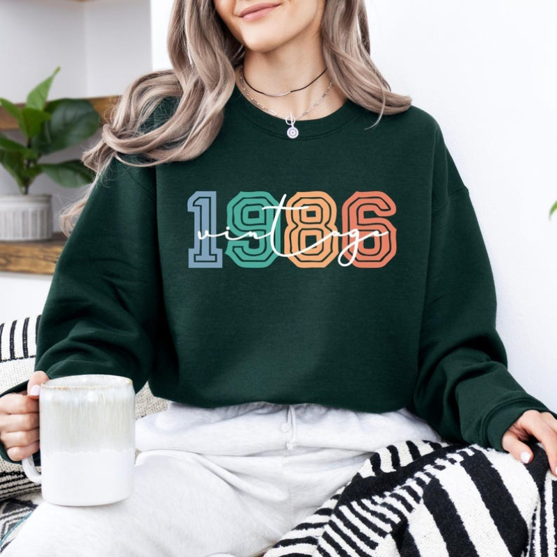 เสื้อสเวตเชิ้ตแฟชั่นฤดูหนาวสไต - Vintage Fashion Retro Outfit บทวิจารณ์และราคา