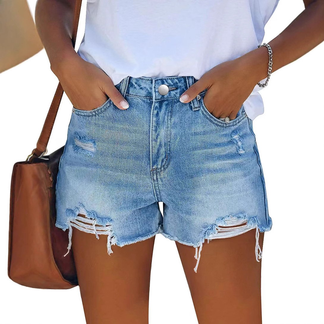 กางเกงยีนส์ขาสั้นสไตล์วินเทจอเ - Vintage Fashion Style Female บทวิจารณ์และราคา