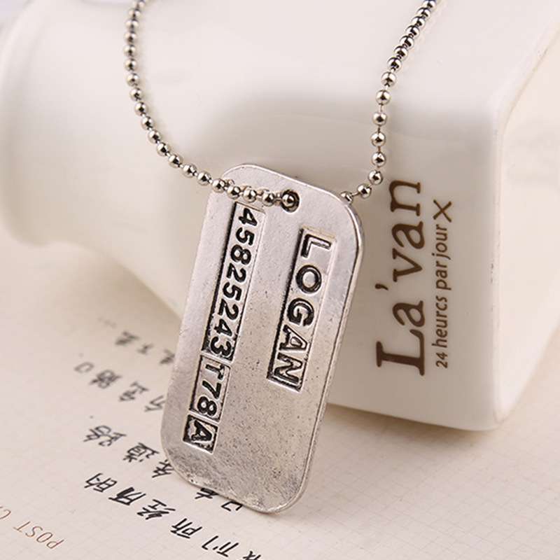 X Men สร้อยคอ Logan Hugh Jackm - Vintage Fashion Tags บทวิจารณ์และราคา