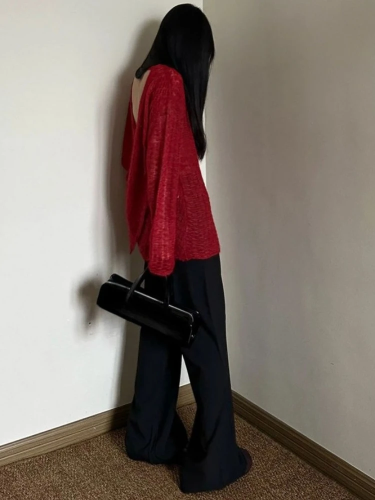 Y2K เสื้อยืดผู้หญิงถักแบบซีทรู - Vintage Fashion T Shirts บทวิจารณ์และราคา