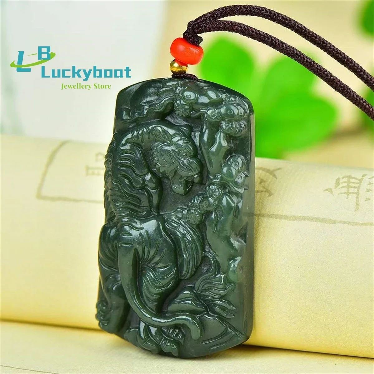 จี้รูปเสือตามราศี เฉียนหยู่ เฮ - Vintage Fashion Tags บทวิจารณ์และราคา